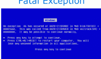 Fatal exception error