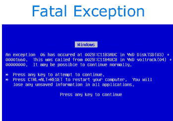 Fatal exception error