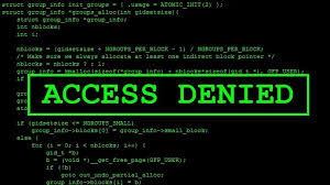 access denied hatası