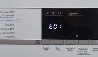 Vestel Çamaşır Makinesi e01 Hatası – Çözümü