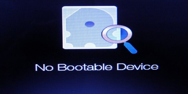 No Bootable Device hatası çözümü