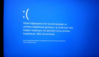 critical process died hatası