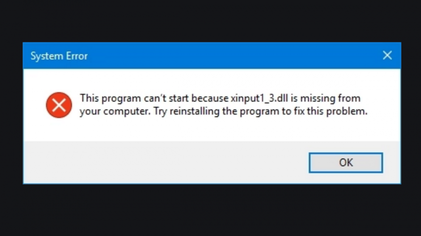 Xinput1_3.dll hatası çözümü