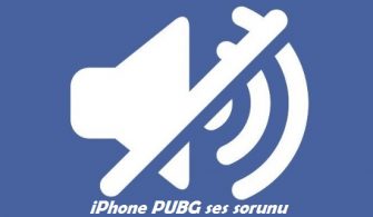 PUBG Ses Sorunu İPhone