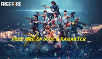 Free Fire en ucuz 5 karakter