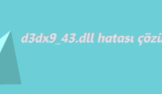 d3dx9_43.dll hatası