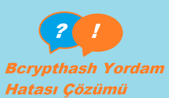 Bcrypthash Yordam Hatası Nedir?