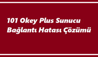 101 Okey Plus Sunucu Bağlantı Hatası