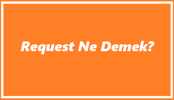 Request Ne Demek?
