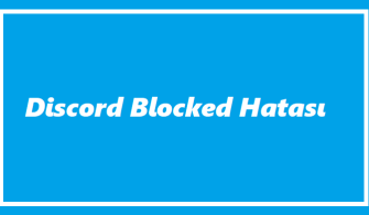 Discord Blocked Hatası