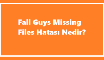 Fall Guys Missing Files Hatası Nedir?