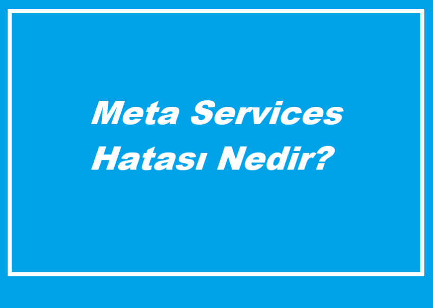 Meta Services Hatası Nedir?