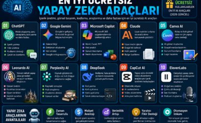En İyi Ücretsiz Yapay Zeka Araçları 2026