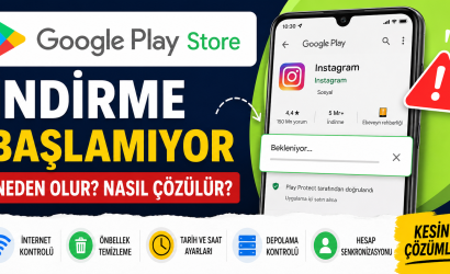 Google Play Store İndirme Başlamıyor