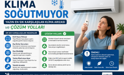 Klima Soğutmuyor Yazın En Sık Karşılaşılan Klima Arızası ve Çözüm Yolları