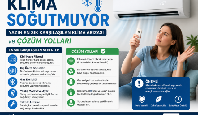 Klima Soğutmuyor Yazın En Sık Karşılaşılan Klima Arızası ve Çözüm Yolları