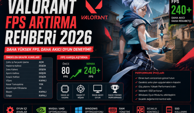 Valorant FPS artırma rehberi 2026 performans ayarları