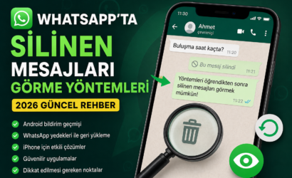 WhatsApp silinen mesajları görme