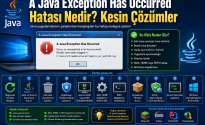 A Java Exception Has Occurred Hatası