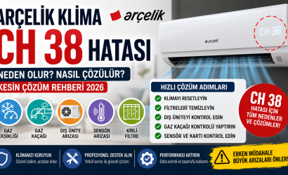 Arçelik klima CH 38 hatası