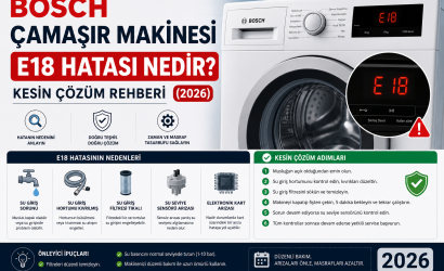 Bosch Çamaşır Makinesi E18 Hatası Nedir