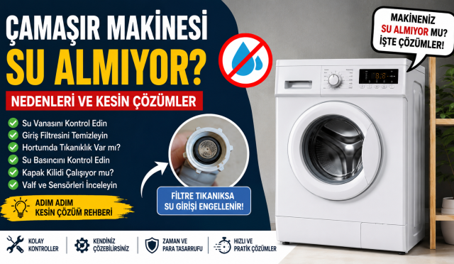 Çamaşır makinesi su almıyor