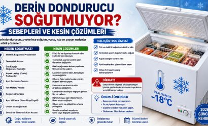 Derin dondurucuda soğutma sorunları çözümleri