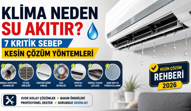 Klima su kaçırma nedenleri ve çözümleri
