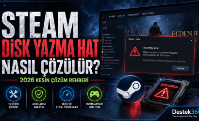 Steam disk yazma hatası çözümü