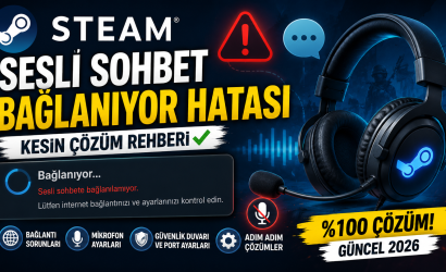Steam sesli sohbet bağlantı hatası çözümü