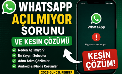 WhatsApp açılmıyor sorunu