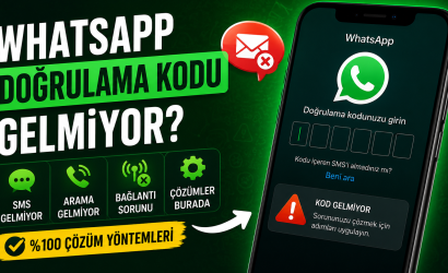 WhatsApp doğrulama kodu gelmiyor