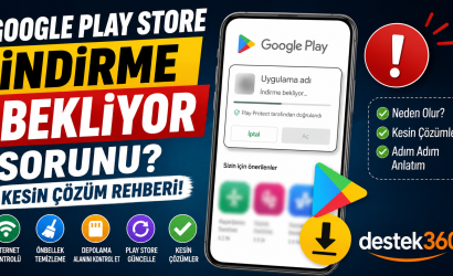 google play store indirme bekliyor sorunu