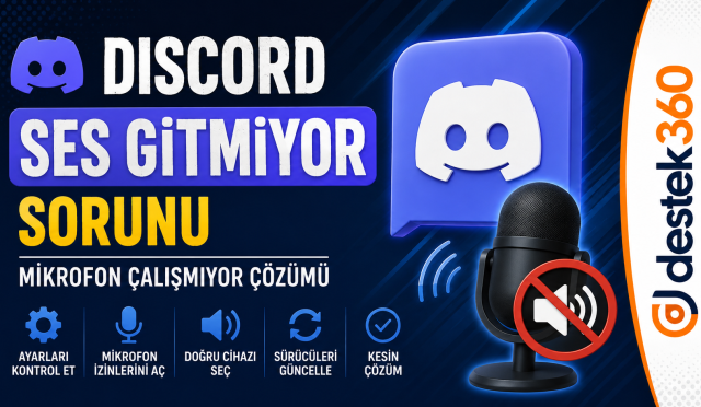 Discord mikrofon çalışmıyor sorunu