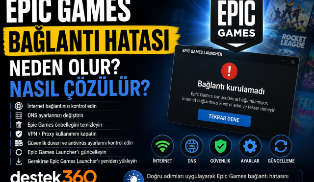 Epic Games Bağlantı Hatası Çözüm Rehberi