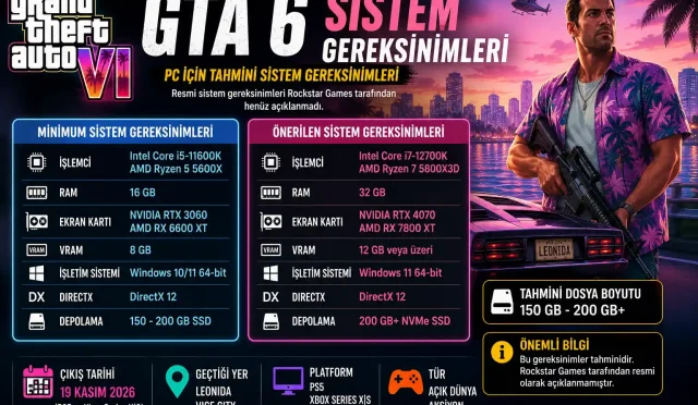 GTA 6 Sistem Gereksinimleri