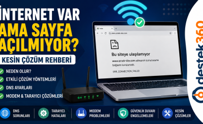 İnternet Var, Sayfa Açılmıyor