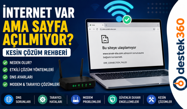 İnternet Var, Sayfa Açılmıyor