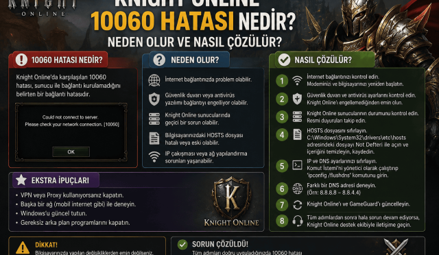 Knight Online 10060 Hatası Rehberi