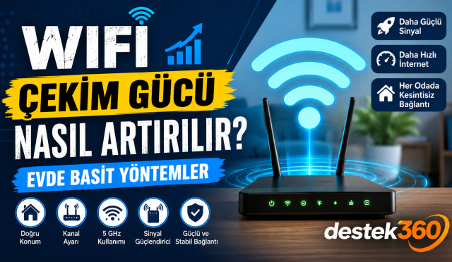 WiFi çekim gücü artırma
