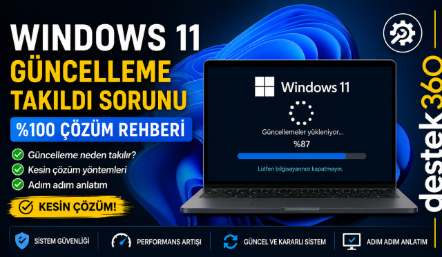 Windows 11 güncelleme takıldı