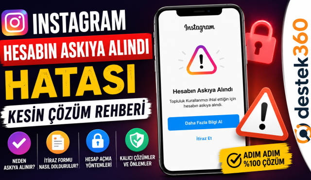 instagram hesabı askıya alındı