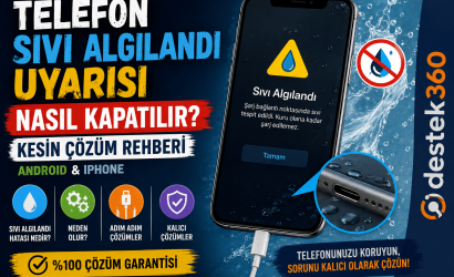 sıvı algılandı uyarısı