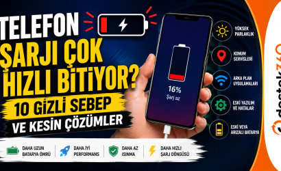 telefon şarjı hızlı bitiyor