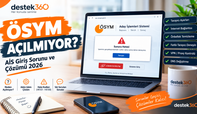 ÖSYM AİS Giriş Sorunu ve Çözümü