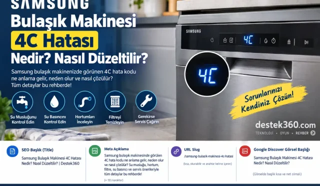 Samsung Bulaşık Makinesi 4C Hatası