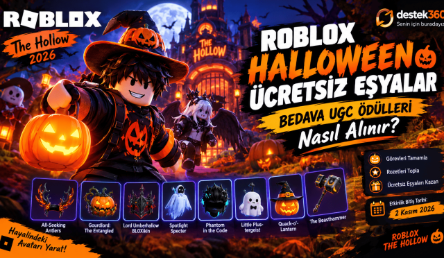 Roblox Halloween_ Ücretsiz UGC Ödülleri