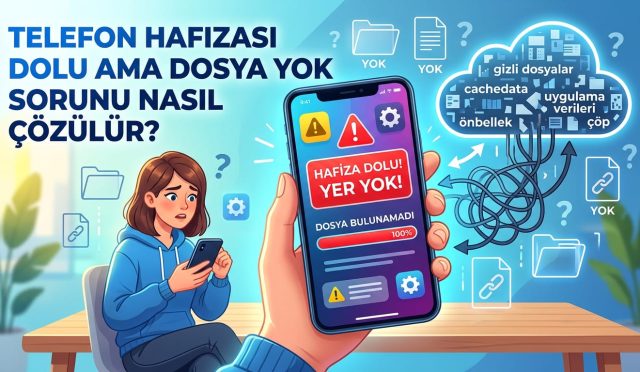 Telefon hafızası dolu ama dosya yok sorunu nasıl çözülür